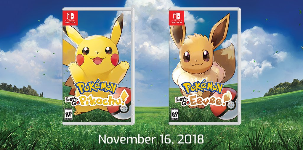 pokemon lets go pikachu eevee boxart november 2018